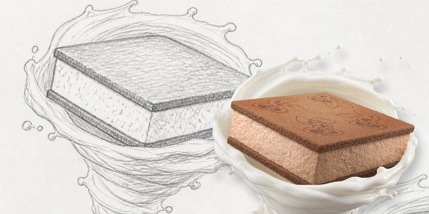 Nesquik snack campaign composition